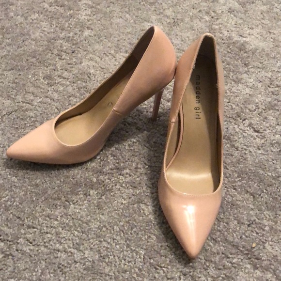 Madden Girl Pink Nude Toe Point Heels - Picture 5 of 10